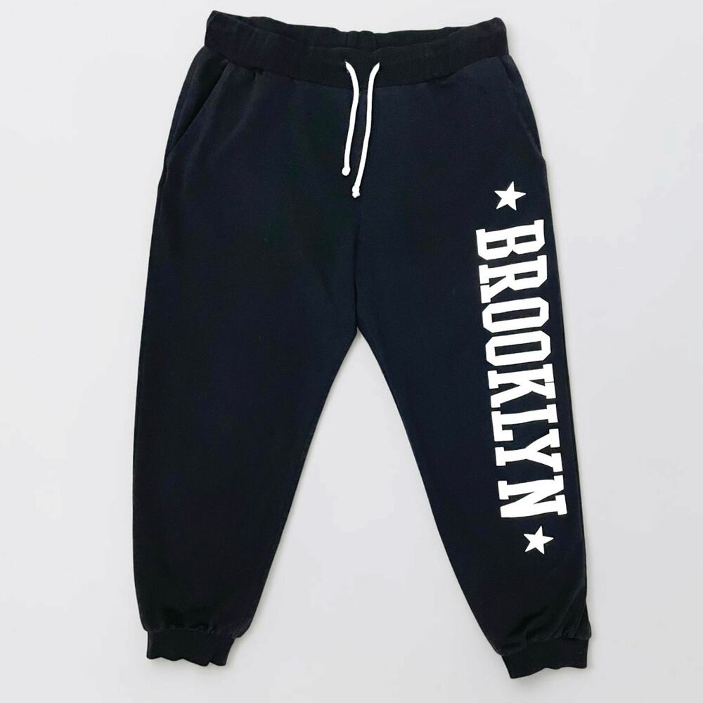 Divided by H&M Mens Black & White Brooklyn Sweatpants